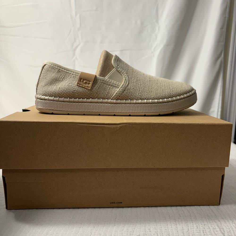 UGG Women's Slip-On Flats in Beige - Picture 2 of 3